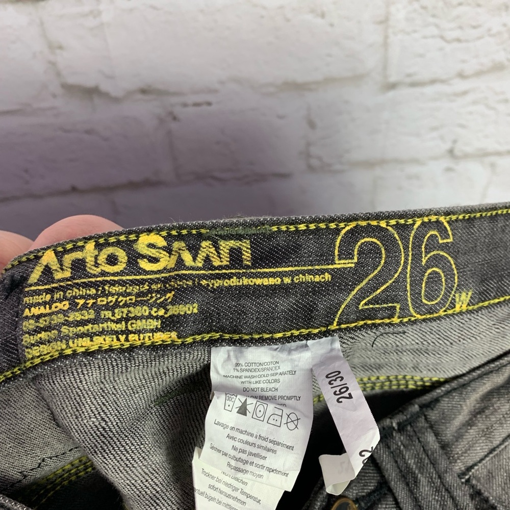 Arto Saari 26x30 Gray Button Fly Skinny Jeans NWT - Picture 6 of 6